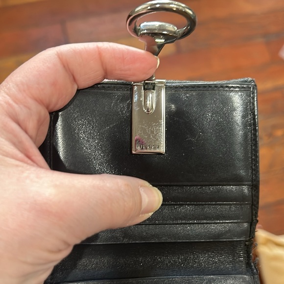 Gucci Black MONOGRAM Wallet Metal Clasp - Picture 7 of 11